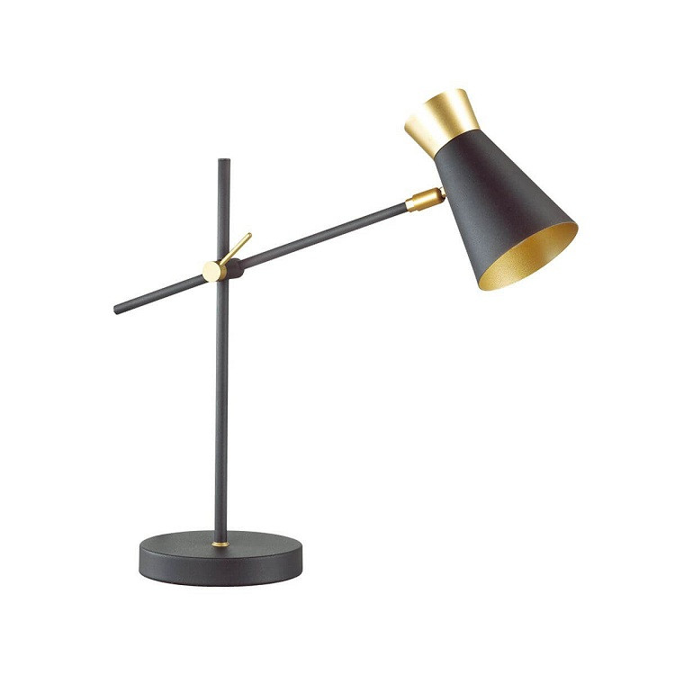 Купить Настольная лампа Lumion Liam 3790/1T черный/золото E14 40W