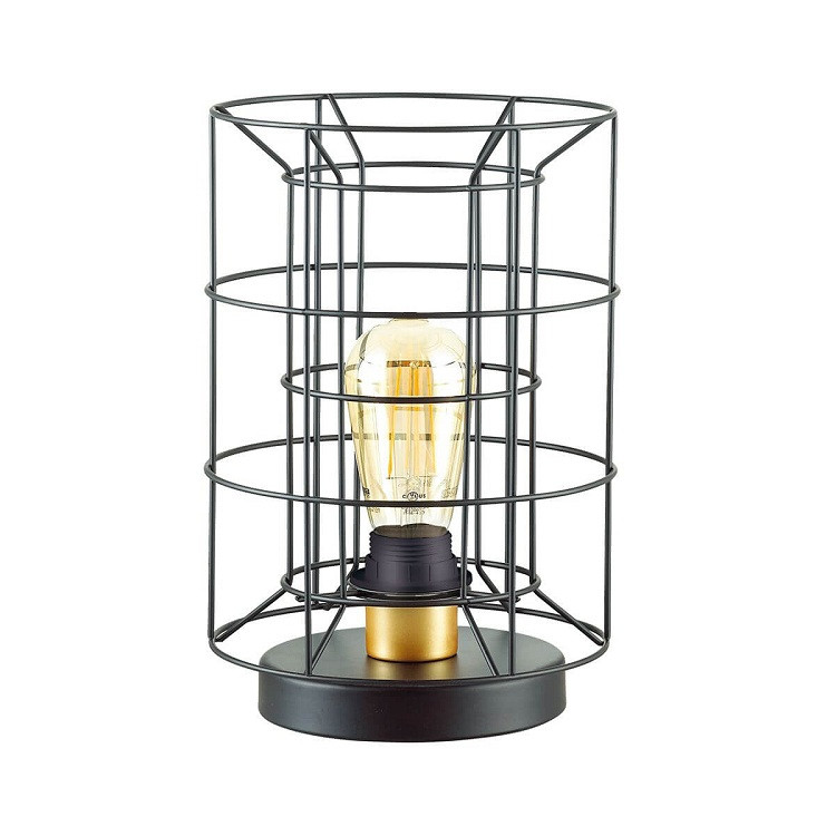 Купить Настольная лампа Lumion Rupert 4410/1T черная/золотая E27 60W