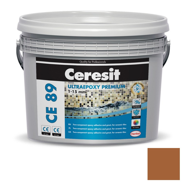 Купить Затирка эпоксидная Ceresit СЕ 89 Ultraepoxy Premium №859 Smoked Topaz 2,5 кг