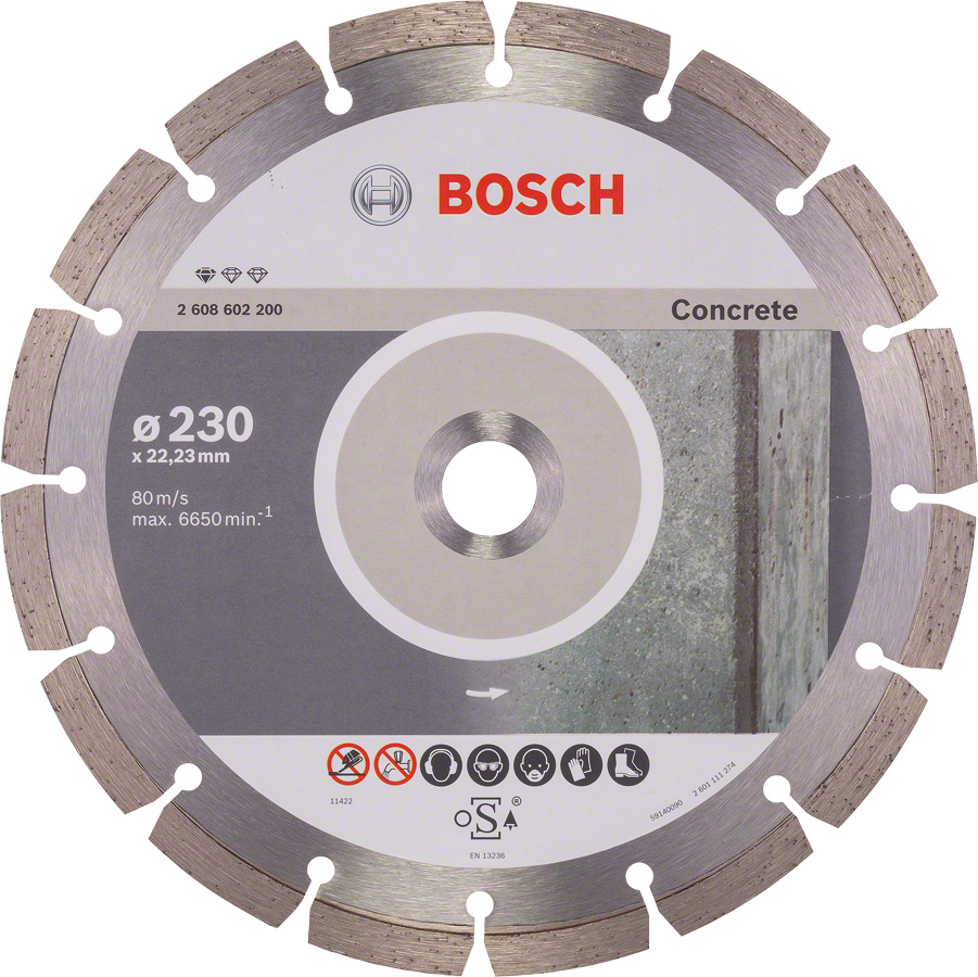 Купить Bosch Standard for Concrete 230 мм, 2.3 мм