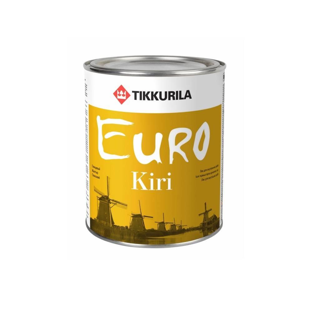 Купить Евро кири глянц.  0,9 л (1/6)  лак паркетный "Тиккурила"
