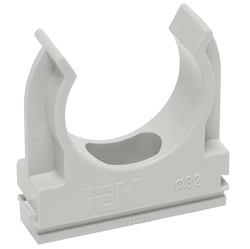 

Держатель для труб с защёлкой IEK CF20 CTA10D-CF20-K41-100, Серый