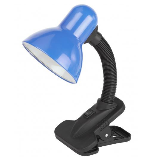 Купить Настольная лампа Эра N-102 синяя на прищепке E27 40W 220V