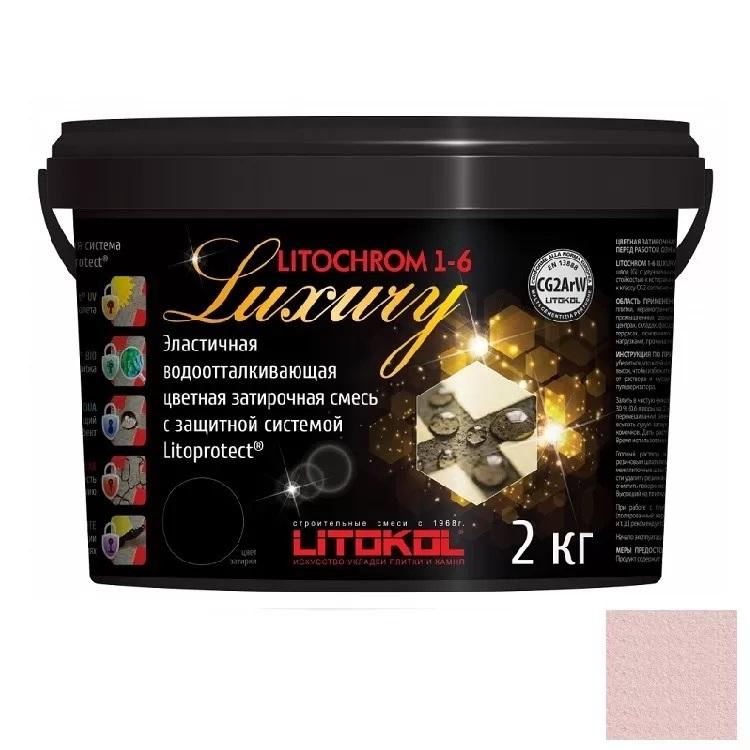 Купить Смесь затирочная цементная Litokol Litochrom 1-6 Luxury C.70 светло-розовая 2 кг