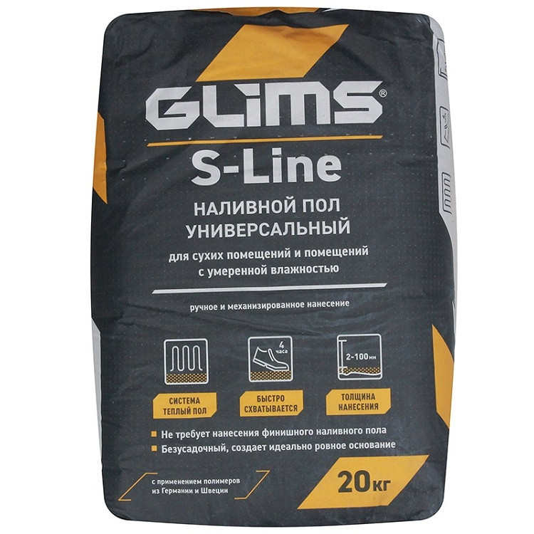 Купить Наливной пол Glims S-line 20 кг
