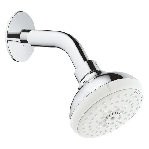 

Верхний душ Grohe New Tempesta 100 27870001 с душевым кронштейном, Хром