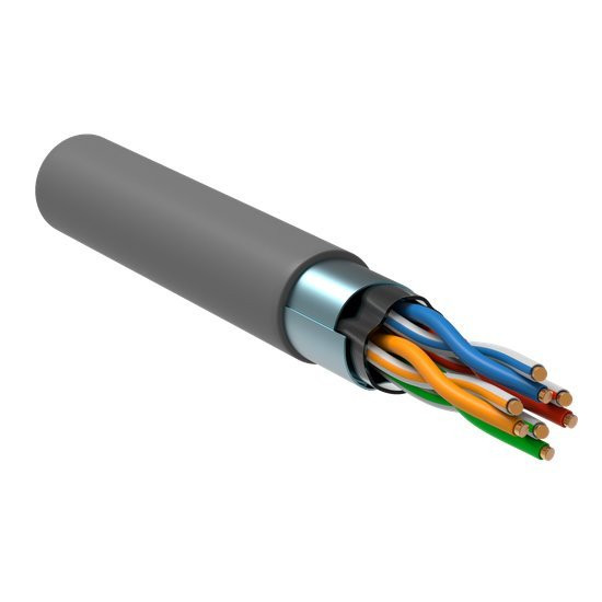 

Сетевой кабель IEK ITK U/UTP 5E 4х2х24AWG LDPE, Серый