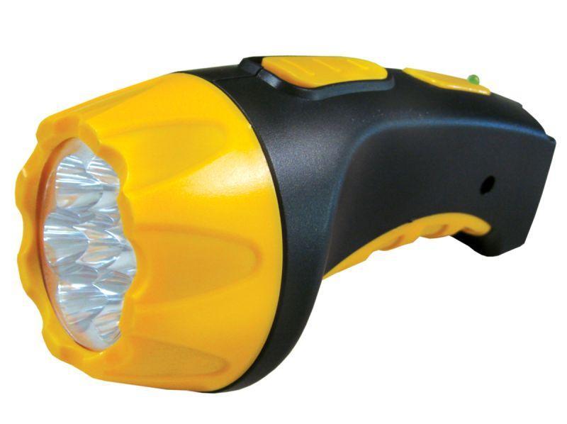 Купить Фонарь LED 3807 (аккум 220В черн./желт. 7 LED; 2 режима SLA пласт. короб) Ultraflash 9216