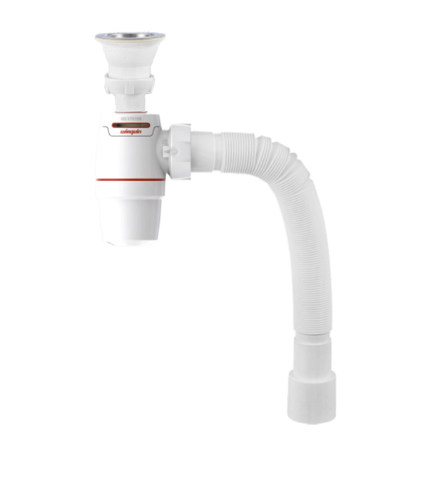 

Сифон для мойки WIRQUIN Neo Air System 1 1/2"х40 мм с выпуском и гибким соединением воздушный клапан