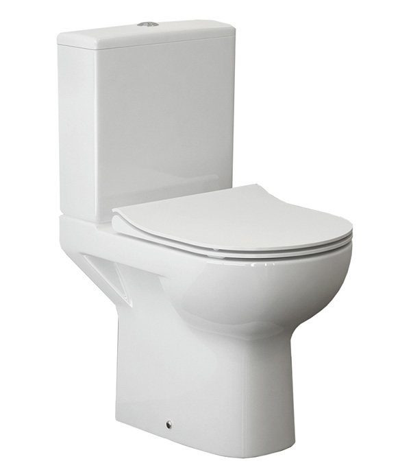 

Унитаз-компакт Cersanit Street fusion new clean on безободковый с сиденьем, Белый