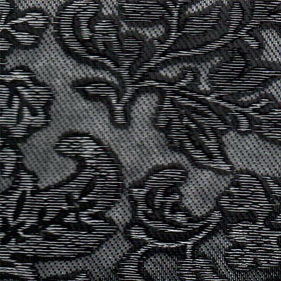 Декоративная панель МДФ Deco Цветы черный и серебро 114 2800х390 мм