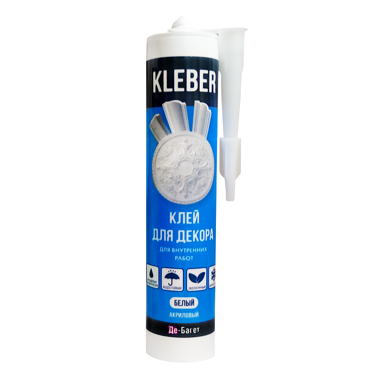 

Монтажный клей для декора Де-багет Kleber 290 мл, Белый