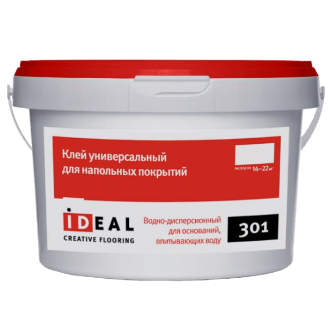 

Клей Ideal 301 для бытовых ПВХ-покрытий 1.3 кг, Бежевый