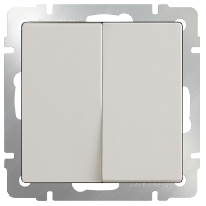 

Выключатель встраиваемый Werkel WL03-SW-2G-ivory двухклавишный слоновая кость