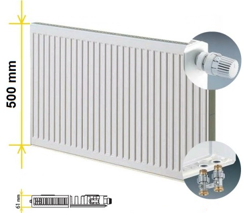 

Kermi FTV 11, 500х800 мм, Радиатор стальной панельный, Белый