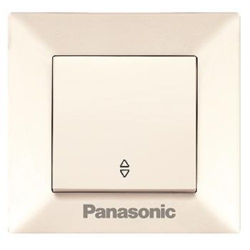 Купить Переключатель накладной Panasonic Arkedia WMTC00032BG-RES одноклавишный проходной кремовый