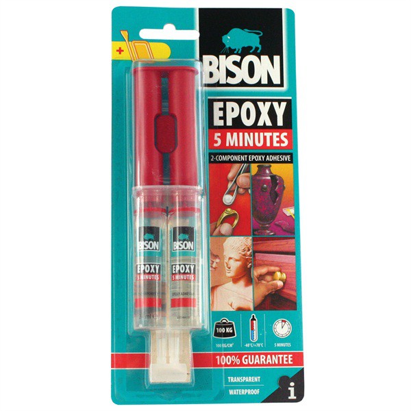 

Клей эпоксидный Bison Epoxy 5 Min 6307223 24 мл, Бесцветный