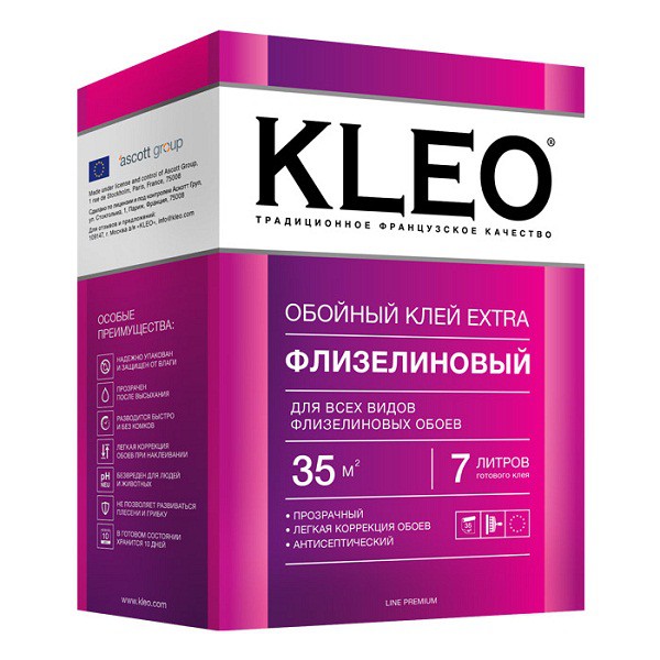 

Клей обойный Кleo Extra для флизелиновых обоев 250 г