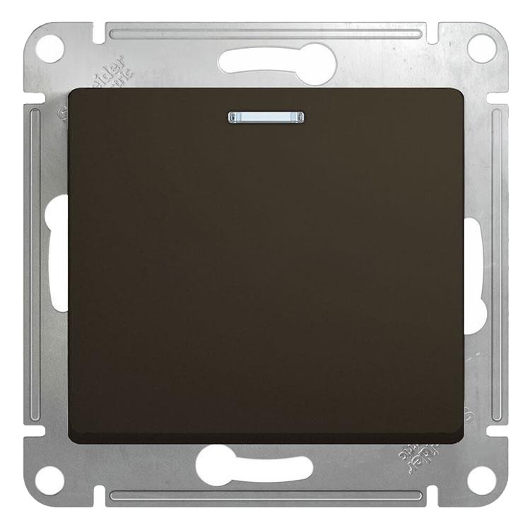 

Переключатель встраиваемый Schneider Electric Glossa GSL000863 одноклавишный с индикатором шоколад