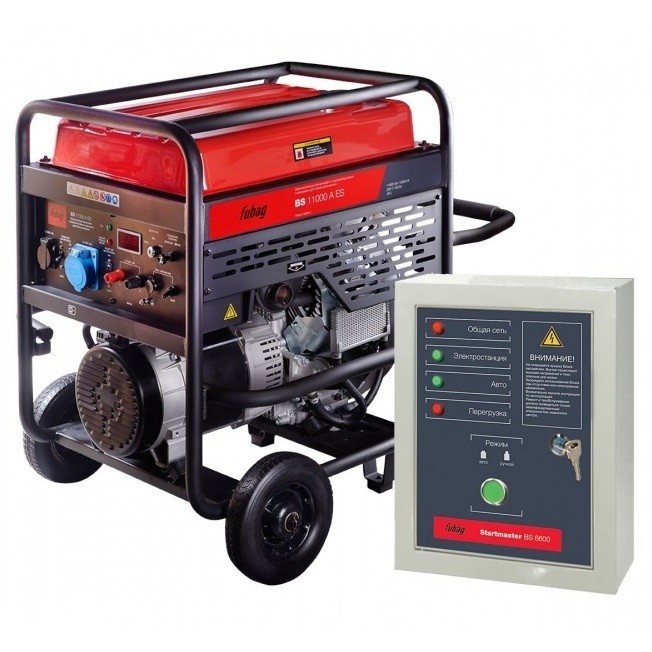 

Бензиновый генератор Fubag BS 11000 A ES с блоком автоматики Startmaster BS 6600