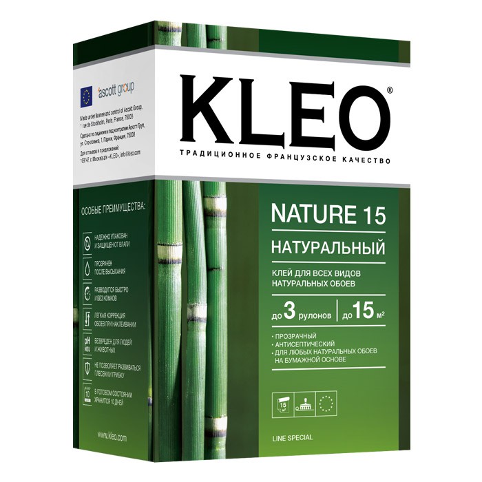 Клей обойный Кleo Nature для натуральных обоев 130 г