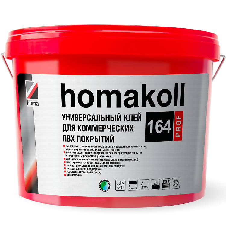 Купить Клей Homakoll 164 Prof для коммерческих ПВХ-покрытий 5 кг