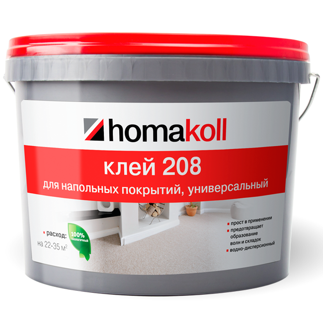 Купить Клей для напольных покрытий Homakoll 208 универсальный 7 кг