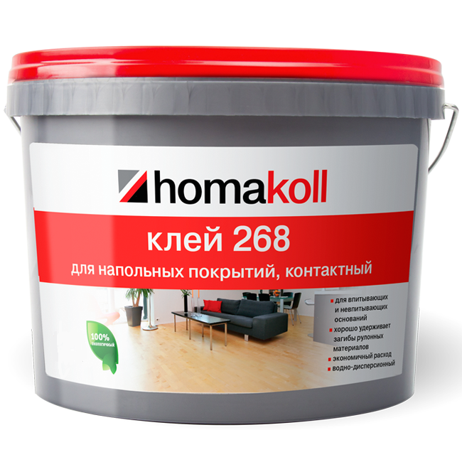 Купить Клей для напольных покрытий Homakoll 268 контактный 3 кг