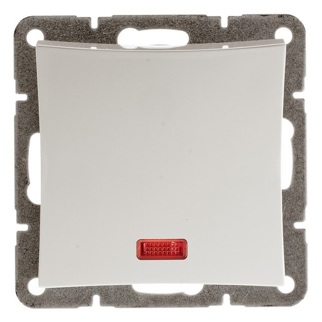 

Выключатель встраиваемый Schneider Electric Дуэт WDE000113 одноклавишный с индикатором белый