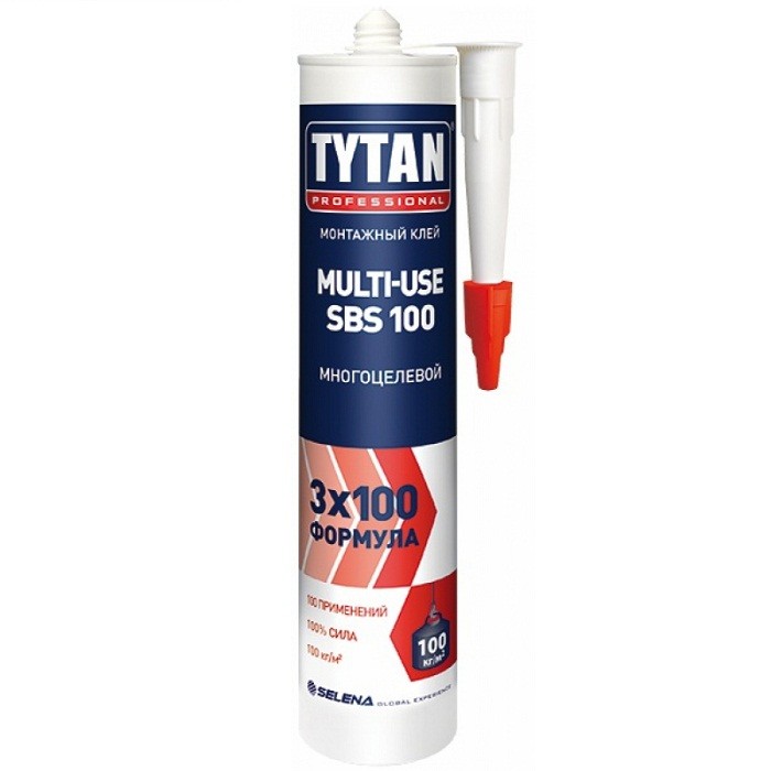 Купить Клей монтажный Tytan Professional Multi-use SBS 100 многоцелевой бежевый 310 мл