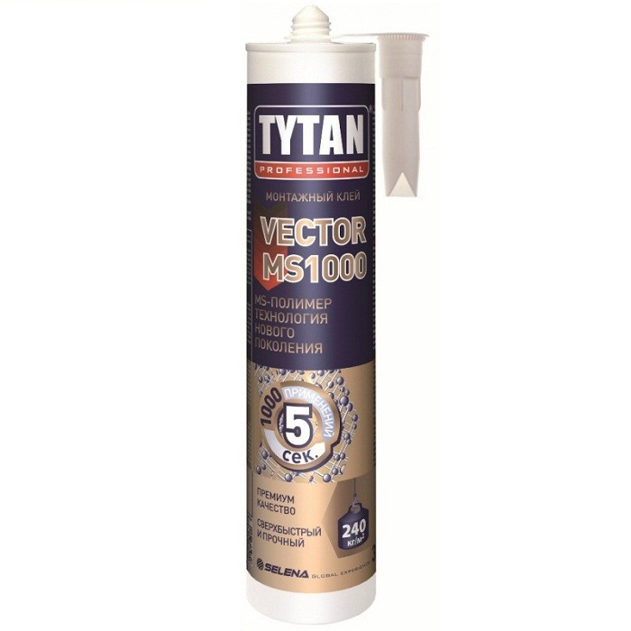 

Клей-герметик Tytan Professional Vector MS-1000 кремовый 290 мл