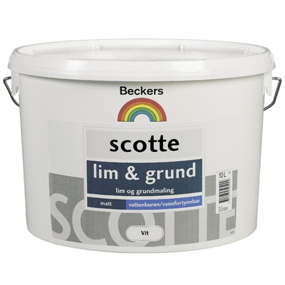 

Клей-грунт Beckers Scotte Lim & Grund для стеклообоев 10 л, Белый