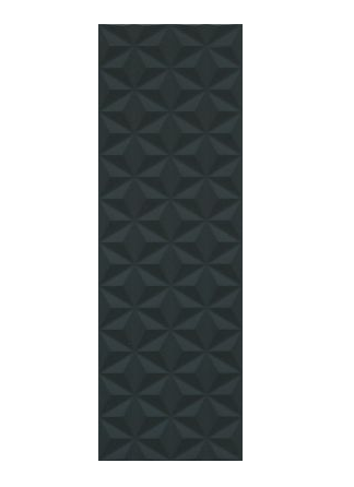 

Плитка настенная Kerama Marazzi 12121R Диагональ структурная обрезная черная 25х75 см, Черный