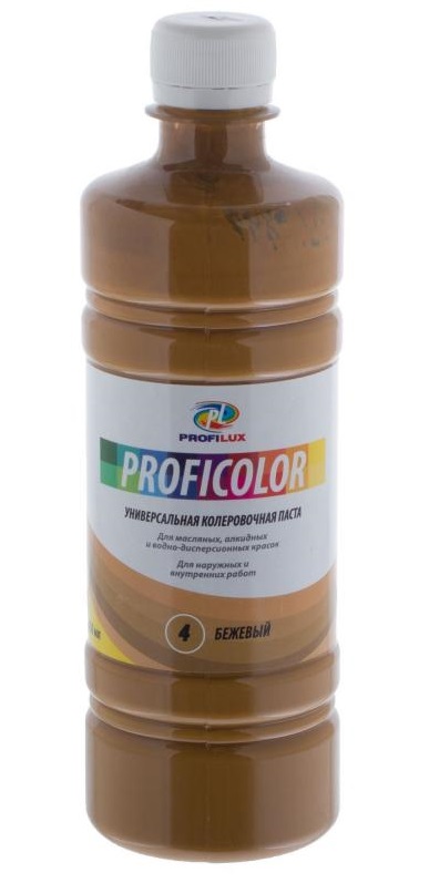 Profilux Proficolor №4 0.45 л, Колеровочная паста (бежевая)