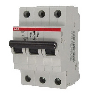 

3P ABB S203, 20А, C, Выключатель автоматический