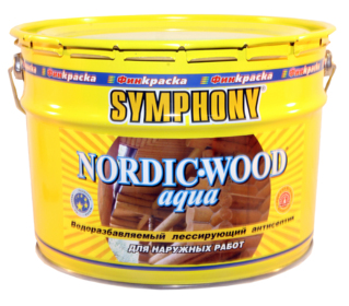 Simphony Nordic-Wood Aqua, 9 л, Антисептик лессирующий