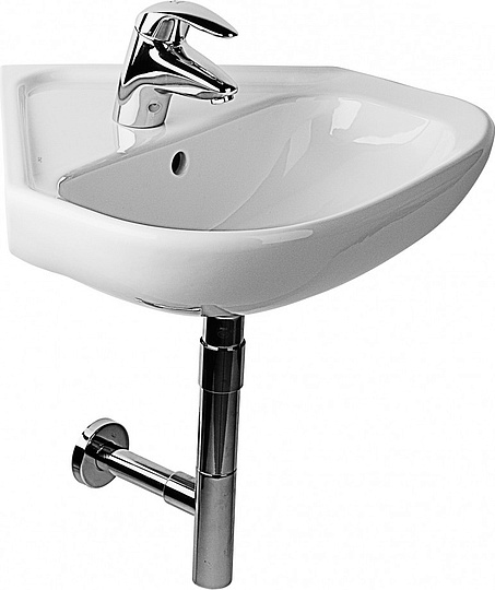 

Рукомойник Jika Olymp 45 1661.2 угловой 450х460х180 мм, Белый