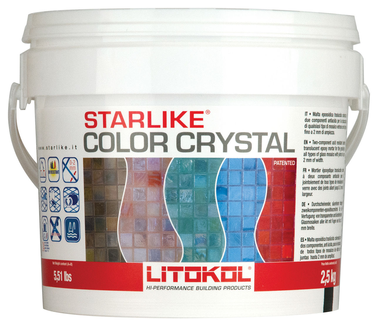 Купить Litokol Starlike Crystal C.350, 2.5 кг