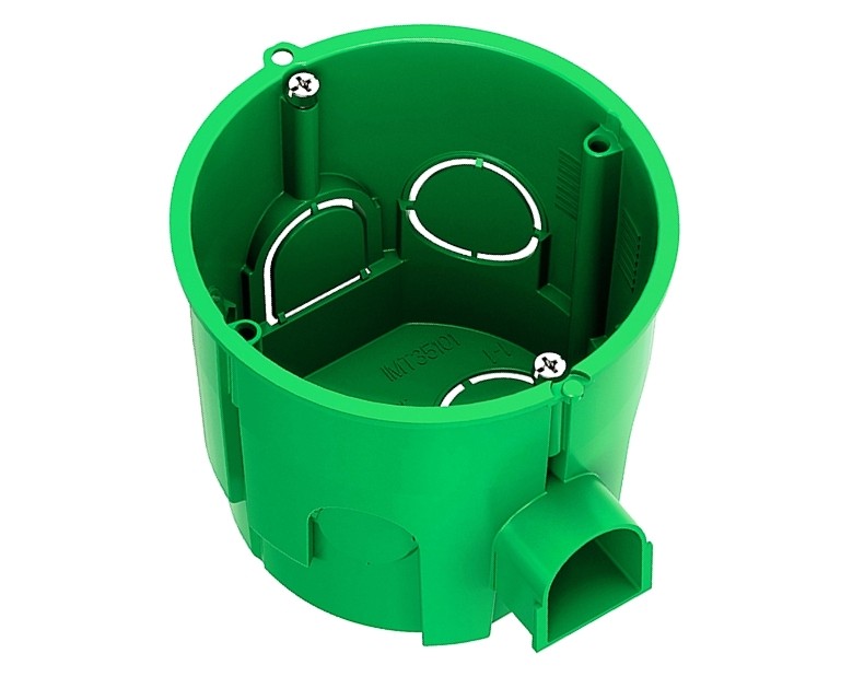 Коробка установочная для сплошных стен Schneider Electric зеленая D65х60 мм