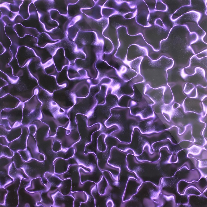 Дизайнерская 3D панель из стекла Artpole Smoggy фиолетовый 600х600 мм