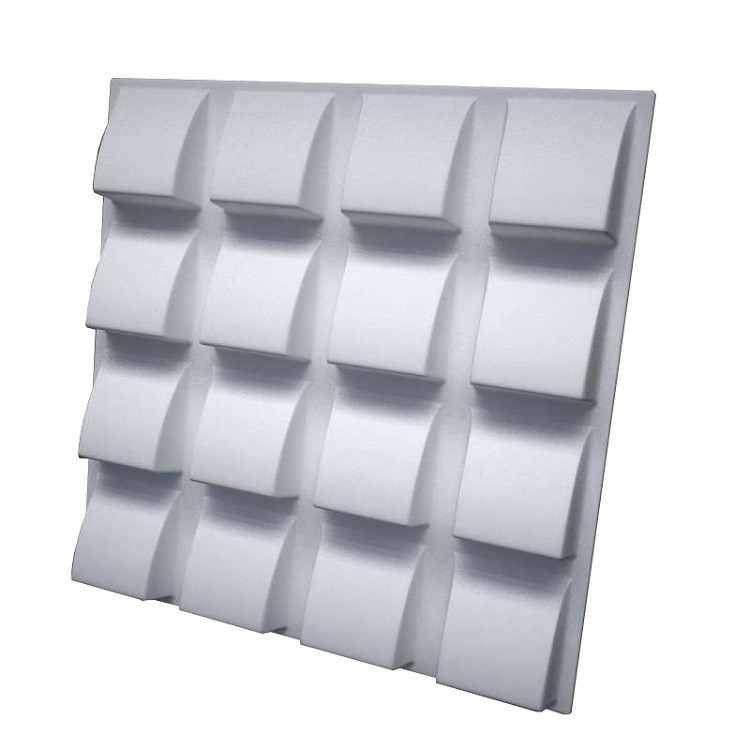 

Дизайнерская 3D панель из гипса Artpole Tile 600х600 мм, Белый