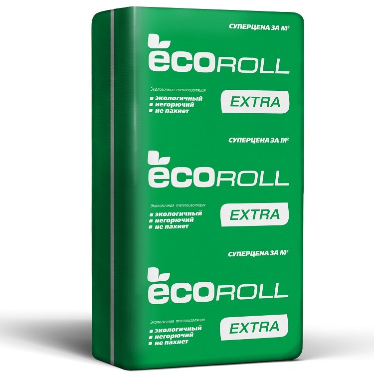 

Теплоизоляция EcoRoll Экстра Плита 037 1230х610х50 мм 16 плит
