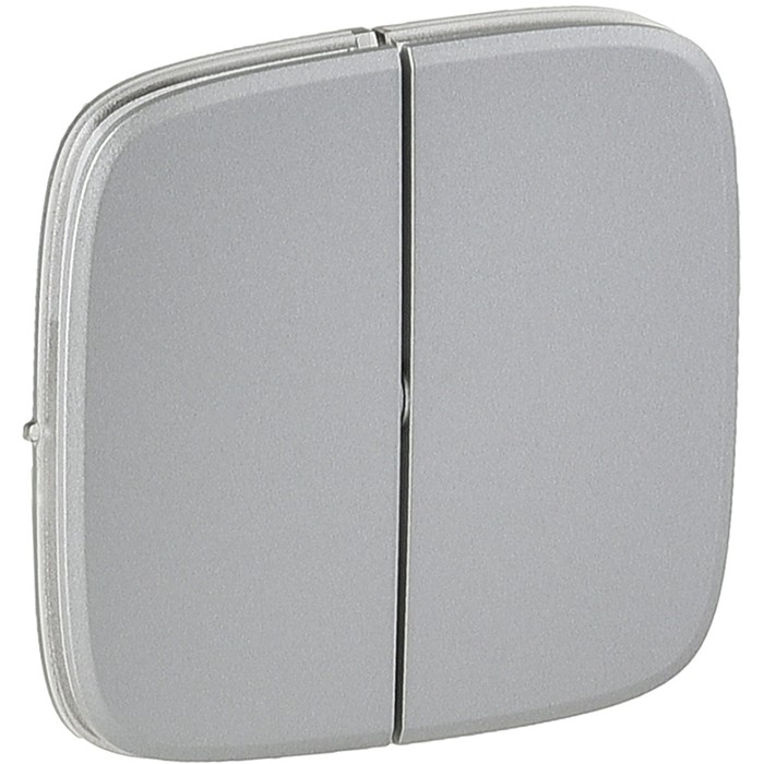 

Лицевая панель Legrand Valena Allure 755027 двухклавишная алюминий