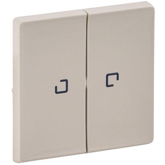 

Лицевая панель Legrand Valena Life 755221 двухклавишная с индикатором Слоновая кость