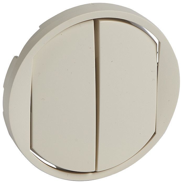 

Лицевая панель Legrand Celiane 066201 двухклавишная Слоновая кость