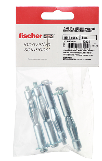 Анкер для листовых материалов Fischer 5х65 мм сталь