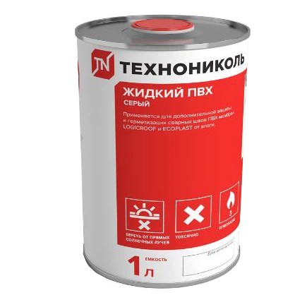 Жидкий ПВХ Технониколь с флаконом-аппликатором серый 1 л