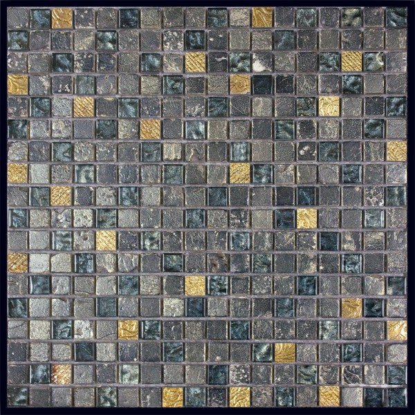 

Мозаика из стекла, мрамора и агломерата Natural Inka BDA-1597, Серый