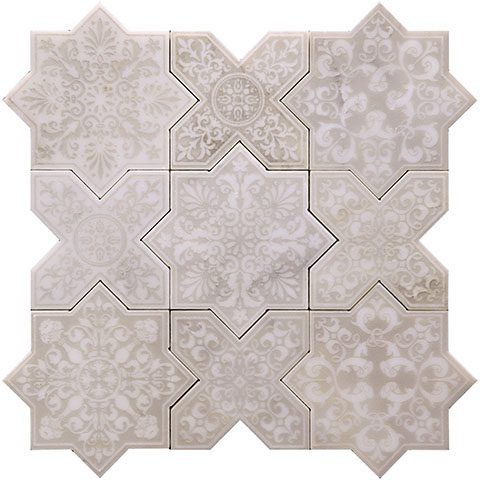 

Мозаика из мрамора для пола Skalini Pantheon PNT-3 Antico, Бежевый