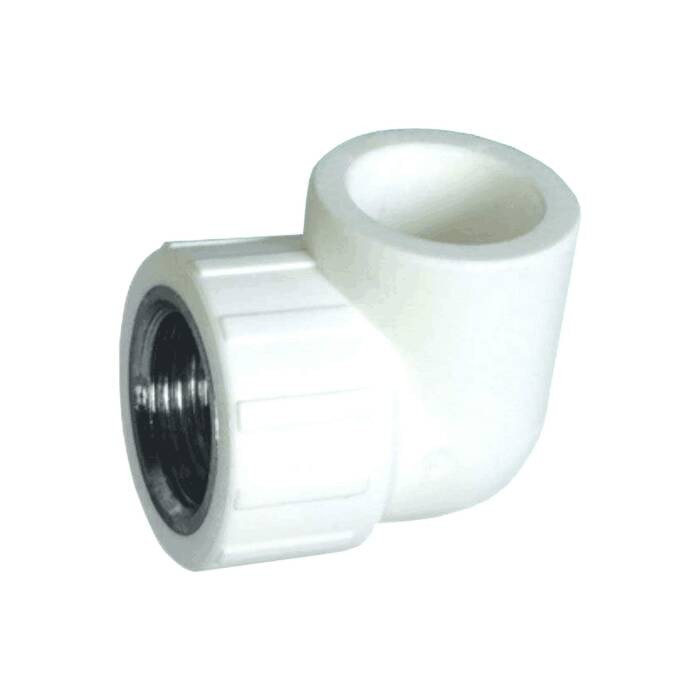 

Угольник PP-R комбинированный белый ВР Дн 25х1/2" VALFEX 10125125